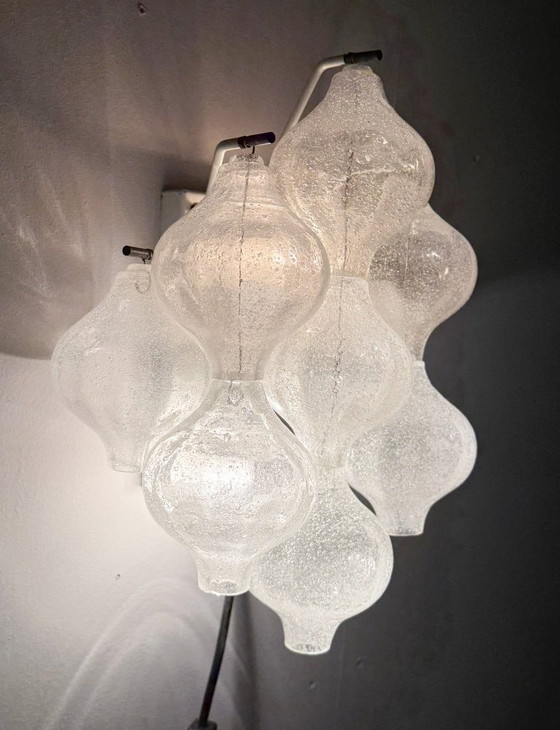 Image 1 of Ensemble de 2 appliques murales, modèle : « Tulipan 9 WA » pour KALMAR FRANKEN KG, Autriche, années 1960