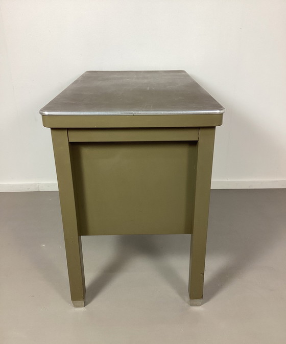Image 1 of Vintage Ahrend Oda jaren dertig Bauhaus bureau buro groen 