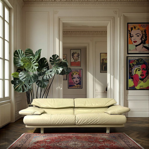 Vintage Sofa Model Alanda by Paolo Piva, B&B Italia, 1980s