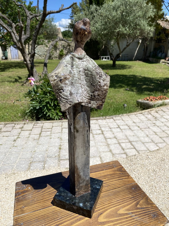 Image 1 of Jean Pierre Mocci L'Arlésienne Sculpture en Céramique et Métal