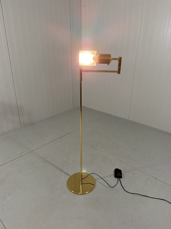 Image 1 of Viktor Frauenknecht messing Haloprofil 878HR vloerlamp Swiss Lamps