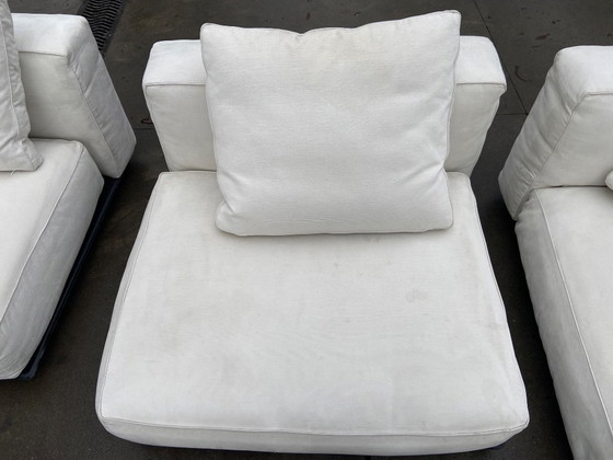 Canapé Flexform Grandemare: 1 Long Corner 140x100, 1 End Unit 205x100, 1 Unit 100x100, 2 Coussins 63x55 Et 1 (photo 7 of 7)