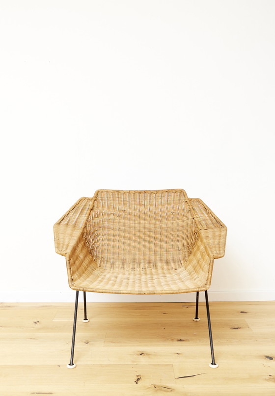 Image 1 of Mid Century Rotan Loungestoel