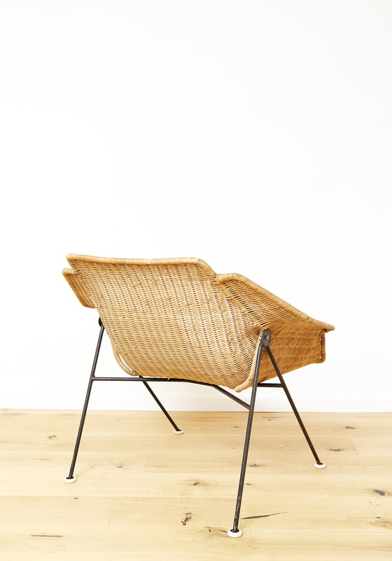 Image 1 of Mid Century Rotan Loungestoel