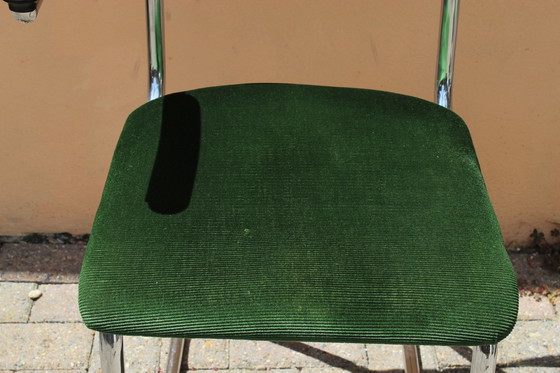 Image 1 of 2 Vintage buizenframe leraren/bureaustoelen Gispen stijl.