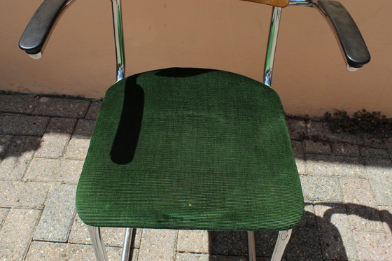 Image 1 of 2 Vintage buizenframe leraren/bureaustoelen Gispen stijl.