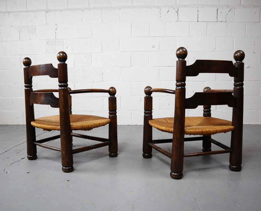 2x Charles Dudouyt fauteuils