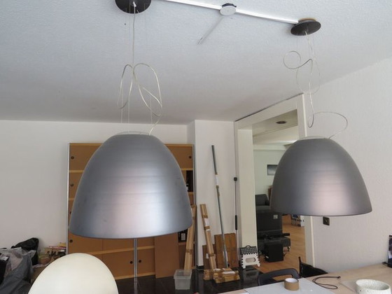 Image 1 of 3x Artemide Nur hanglamp, antraciet