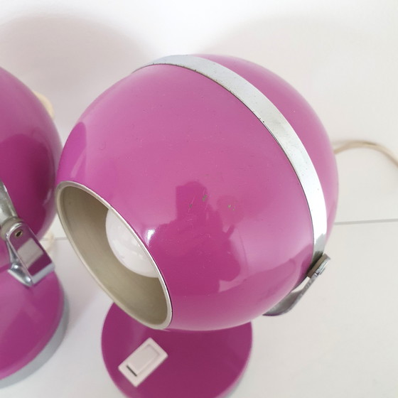 Image 1 of 2x Vintage eyeball lampjes