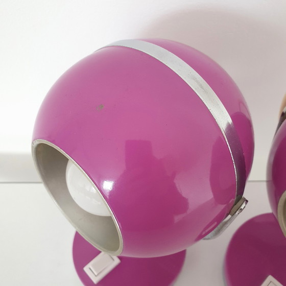 Image 1 of 2x Vintage eyeball lampjes