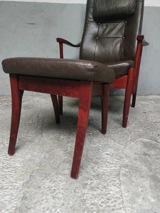 Image 1 of Farstrup armchair with footstool