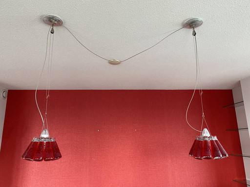 2x Ingo Maurer Campari Light hanglampen