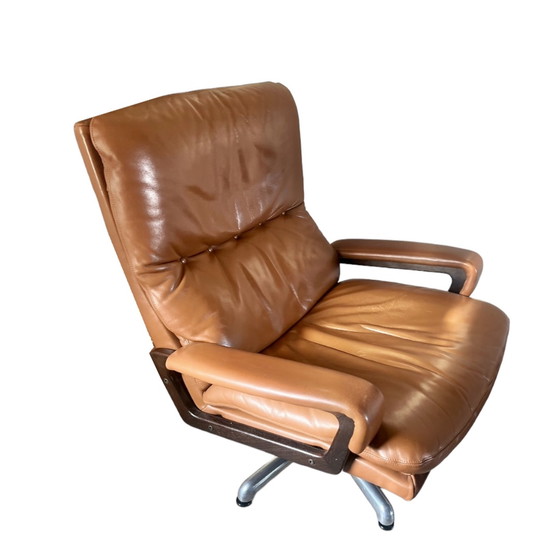 Image 1 of Strässle "King" fauteuil & voetenbank