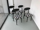 4x Vintage eettafelstoel Art Deco