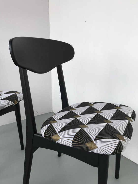 Image 1 of 4x Vintage eettafelstoel Art Deco