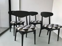 4x Vintage eettafelstoel Art Deco