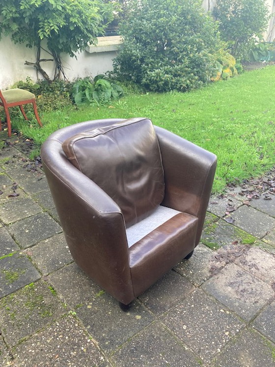 Image 1 of 2 compacte clubfauteuils, tijdloos