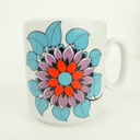 West Germany Bavaria bekers set 6 met bloemen