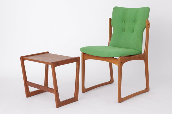 Image 1 of 6 x Vamdrup Deense teakhouten eetkamerstoelen