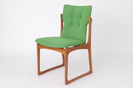 Image 1 of 6 x Vamdrup Deense teakhouten eetkamerstoelen