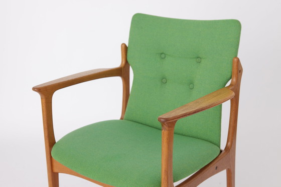 Image 1 of 6 x Vamdrup Deense teakhouten eetkamerstoelen