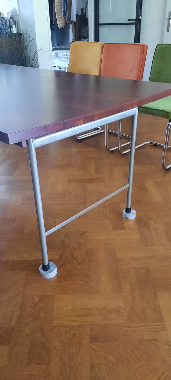 Image 1 of Vintage industriële eettafel