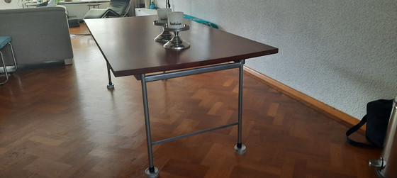 Image 1 of Vintage industriële eettafel