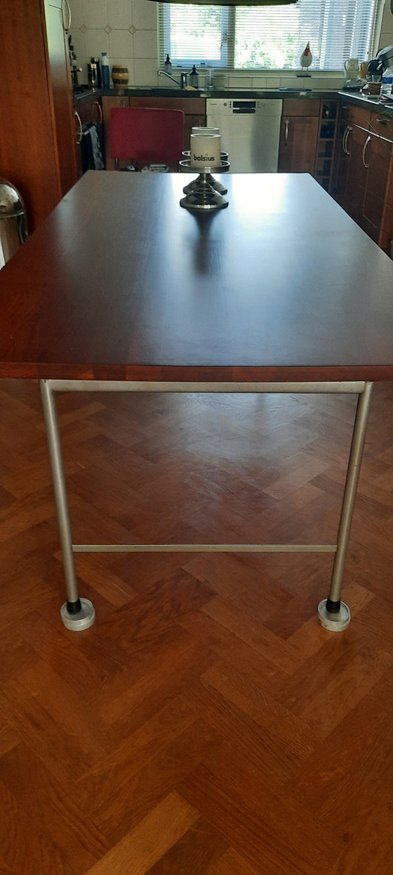 Image 1 of Vintage industriële eettafel