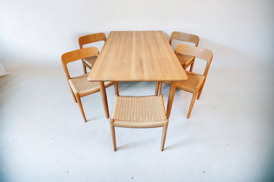 Image 1 of JL Møller Møbelfabrik diningset Niels Otto Møller, Denmark 1950