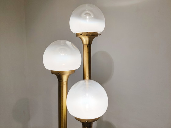Image 1 of Vintage messing Italiaanse vloerlamp, jaren 70