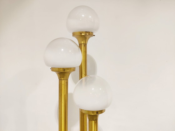 Image 1 of Vintage messing Italiaanse vloerlamp, jaren 70