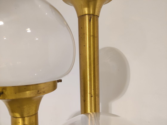 Image 1 of Vintage messing Italiaanse vloerlamp, jaren 70