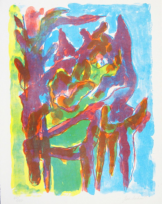 Image 1 of Jan Sierhuis 1985 kleurenlitho