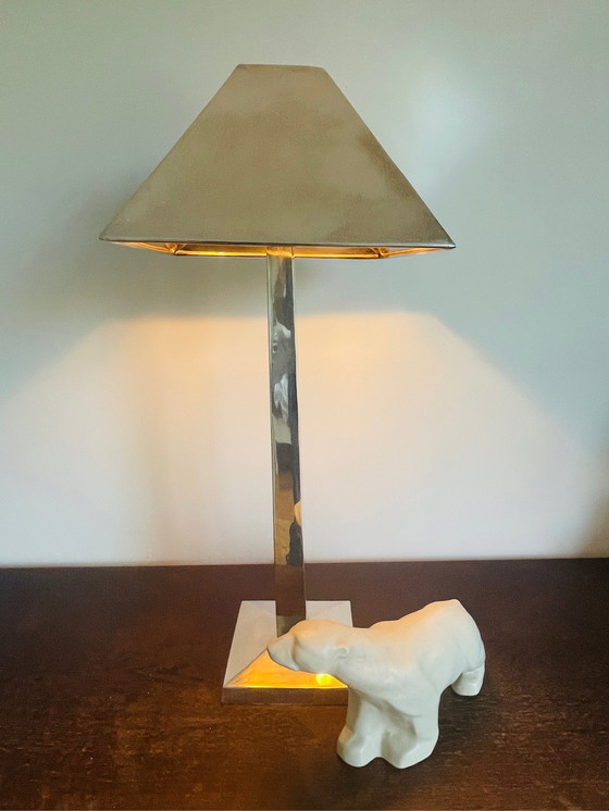 Image 1 of Gunther Lambert lamp verzilverd