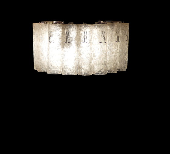 Image 1 of XS DORIA plafondlamp van ijsglas