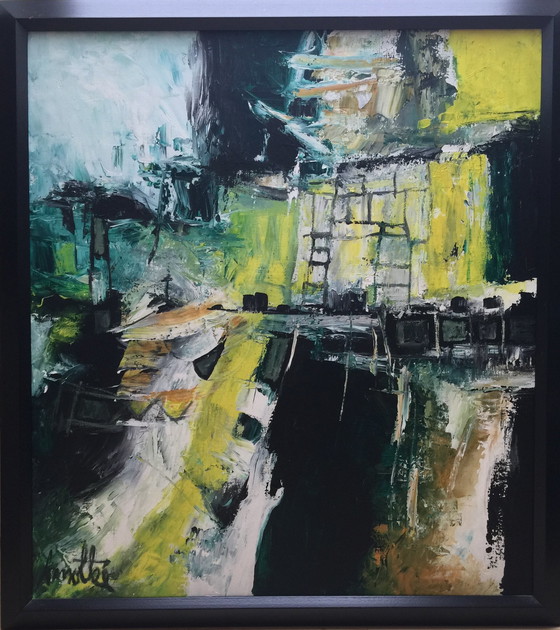 Image 1 of Dirk Annokkeé, Schilderij olieverf op doek (1994), 100x100 cm