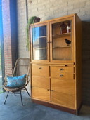 Vintage mid-century vitrinekast