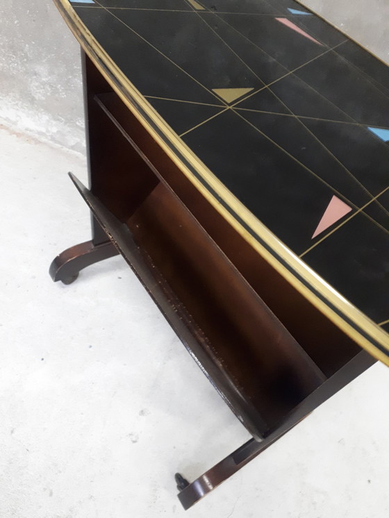 Image 1 of vintage lectuurtafel