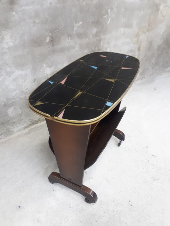 Image 1 of vintage lectuurtafel