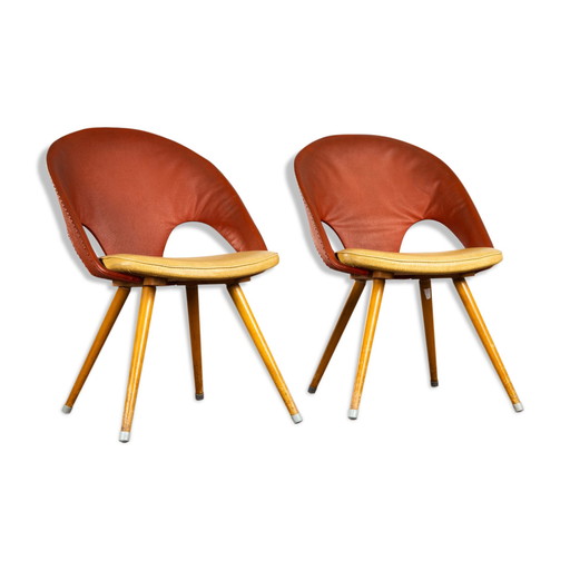 2x cocktail Thonet stoelen van Eddie Harlis