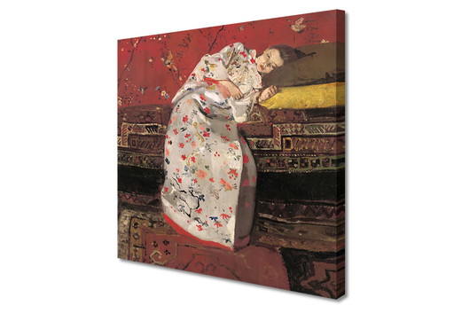 George Hendrik Breitner --- Meisje in een Wit kimono