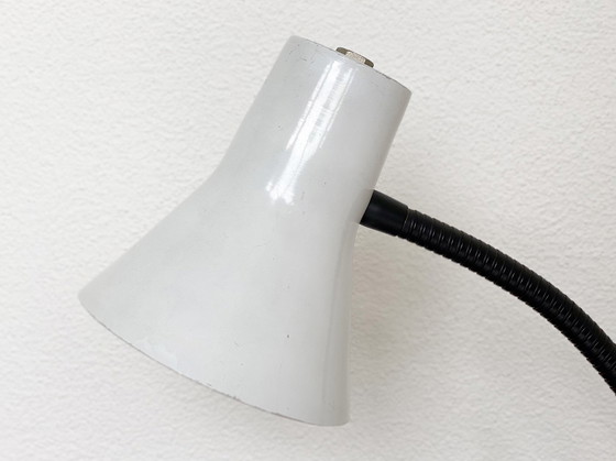 Image 1 of Vintage zwart & grijze Nederlandse bureaulamp / tafellamp