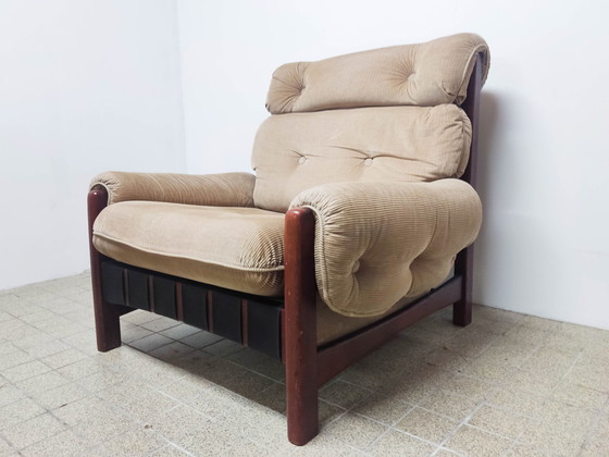 Image 1 of 2x Mid Century Lounge stoel 