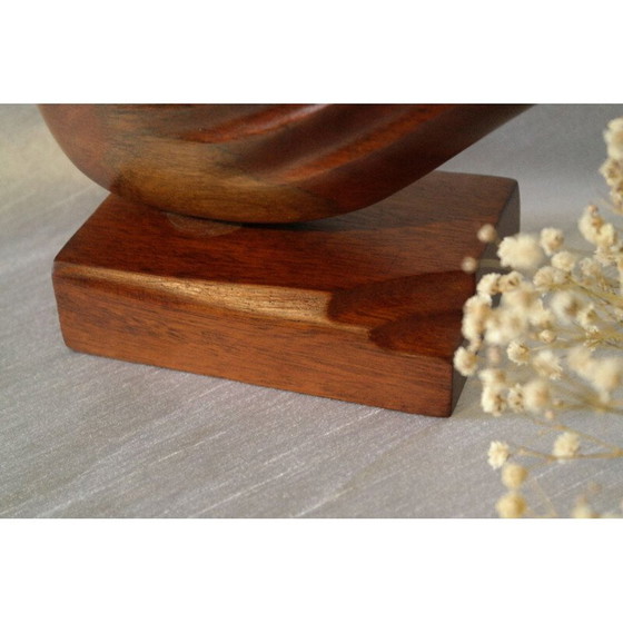 Image 1 of Scandinavisch vintage vogelsculptuur van hout