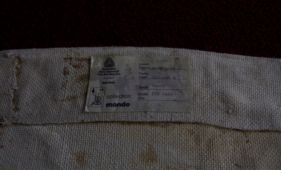 Image 1 of Mid Century Modern Rond Vloerkleed, 1970 Tapijt Mogelijk Knoll