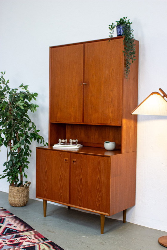 Image 1 of Erik Brouer hoge ladekast teak vintage