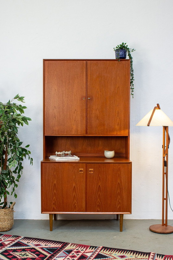 Image 1 of Erik Brouer hoge ladekast teak vintage