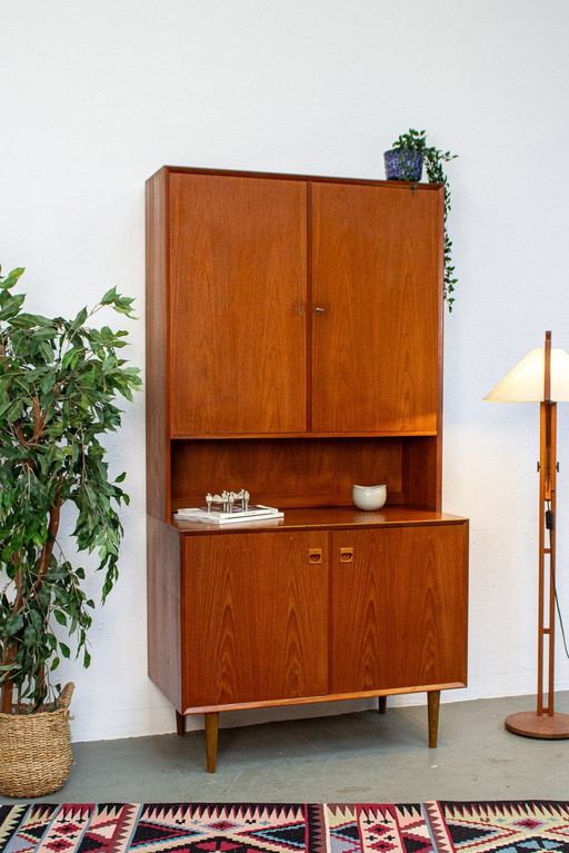 Erik Brouer hoge ladekast teak vintage