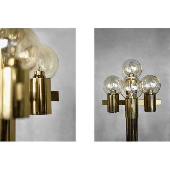 Image 1 of Sculpturale gouden vloerlamp met 5 lampen van Hans-Agne Jakobsson voor Hans-Agne Jakobsson AB, 1960