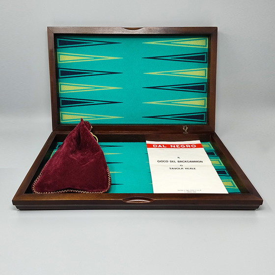 Image 1 of Prachtige Piero Fornasetti Backgammon uit de jaren 80 in uitstekende staat. Gemaakt in Italië